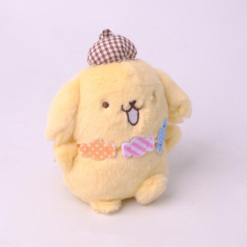 14CM Kawaii Anime Sanrio Cartoon Plush Toy PomPomPurins Yellow Dog Plush Doll Soft Stuffed Cute Pendant 1 - PomPomPurin Plush