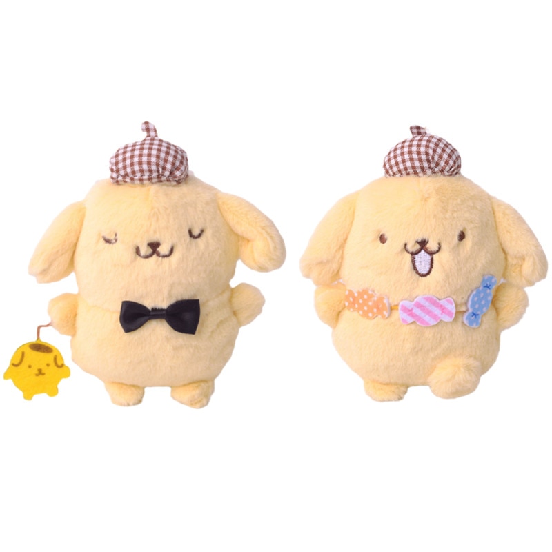 14CM Kawaii Anime Sanrio Cartoon Plush Toy PomPomPurins Yellow Dog Plush Doll Soft Stuffed Cute Pendant - PomPomPurin Plush