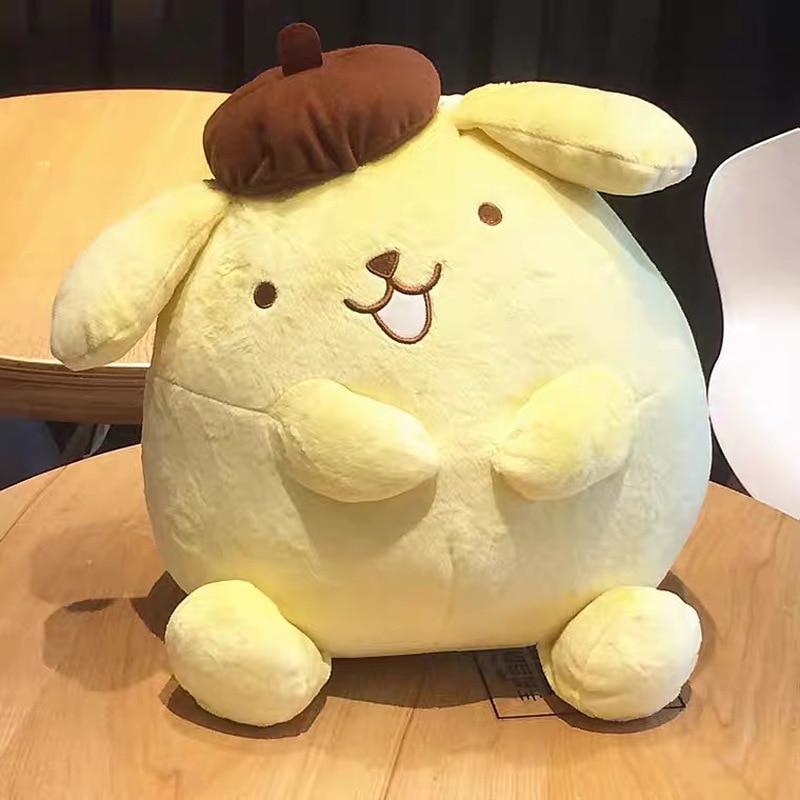 40CM Sanrio Big Size Pom Pom Purin Plush Toy Chubby Pudding Dog Super Soft Pillow Stuffed 1 - PomPomPurin Plush