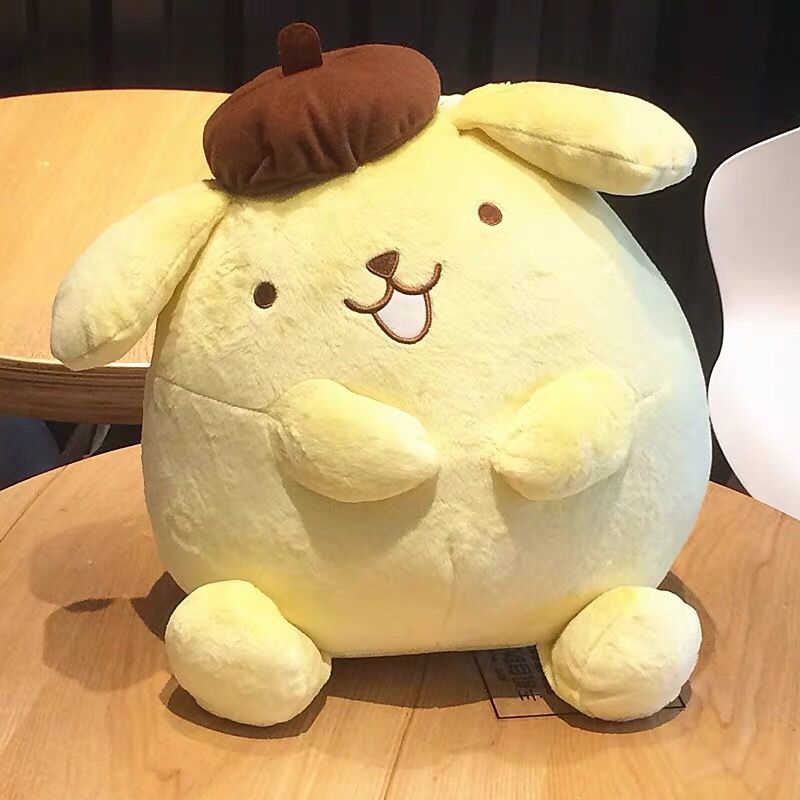 Japanese Genuine sanrio Pom Pom Purin Sitting Large Cute Plush Toy Doll Doll Pillow Gift Kawaii 1 - PomPomPurin Plush