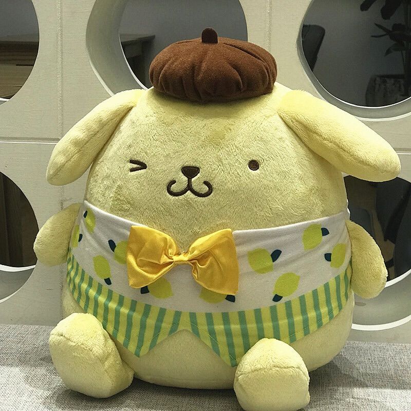 Japanese Genuine sanrio Pom Pom Purin Sitting Large Cute Plush Toy Doll Doll Pillow Gift Kawaii - PomPomPurin Plush