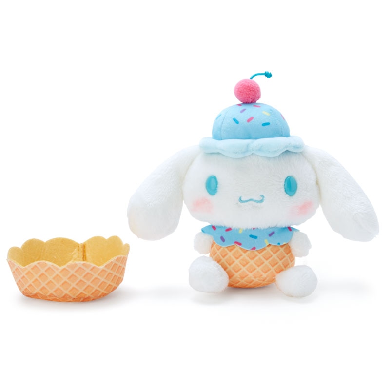 Kawaii Sanrio Plush Toy Ice Cream Cone Series Kuromi Melody Cinnamoroll Pom Pom Purin Plushies Anime - PomPomPurin Plush