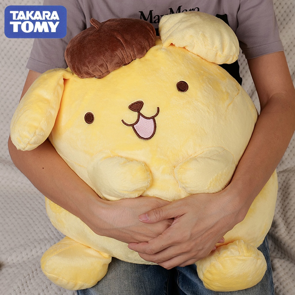 Sanrio Cartoon Pompompurin Stuffed Plush Toys Kawaii Super Soft Pillow Gifts For Kids Pom Pom Purin 1 - PomPomPurin Plush