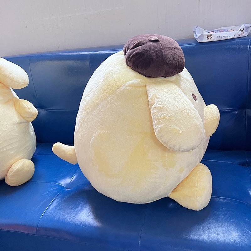 Sanrio Cartoon Pompompurin Stuffed Plush Toys Kawaii Super Soft Pillow Gifts For Kids Pom Pom Purin 5 - PomPomPurin Plush