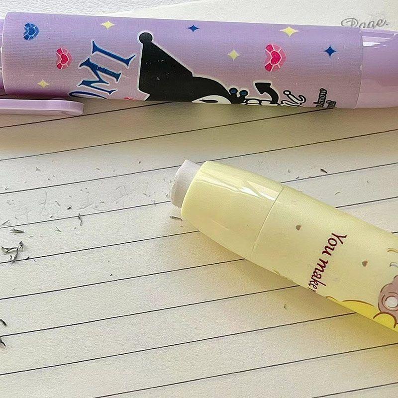 Sanrio My Melody Kuromi Cinnamoroll Pompompurin Little Twin Star Cartoon Press The Eraser Anime Plush Toy - PomPomPurin Plush